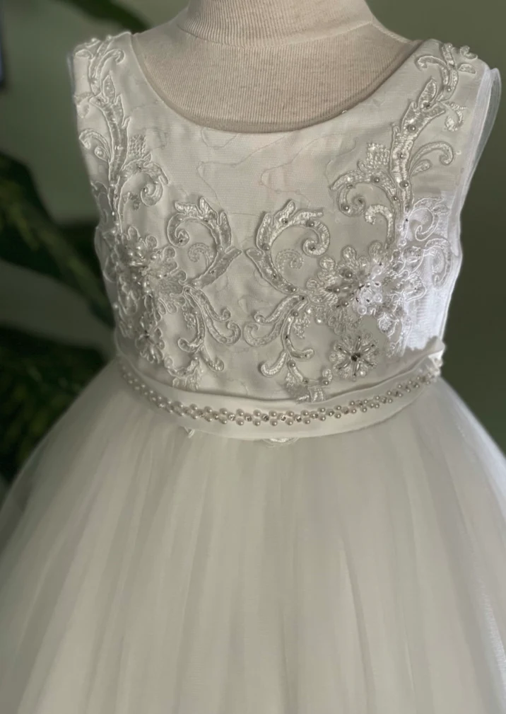 Princess Daliana Scallop Lace Dress with V-Back - 2046 - Image 6