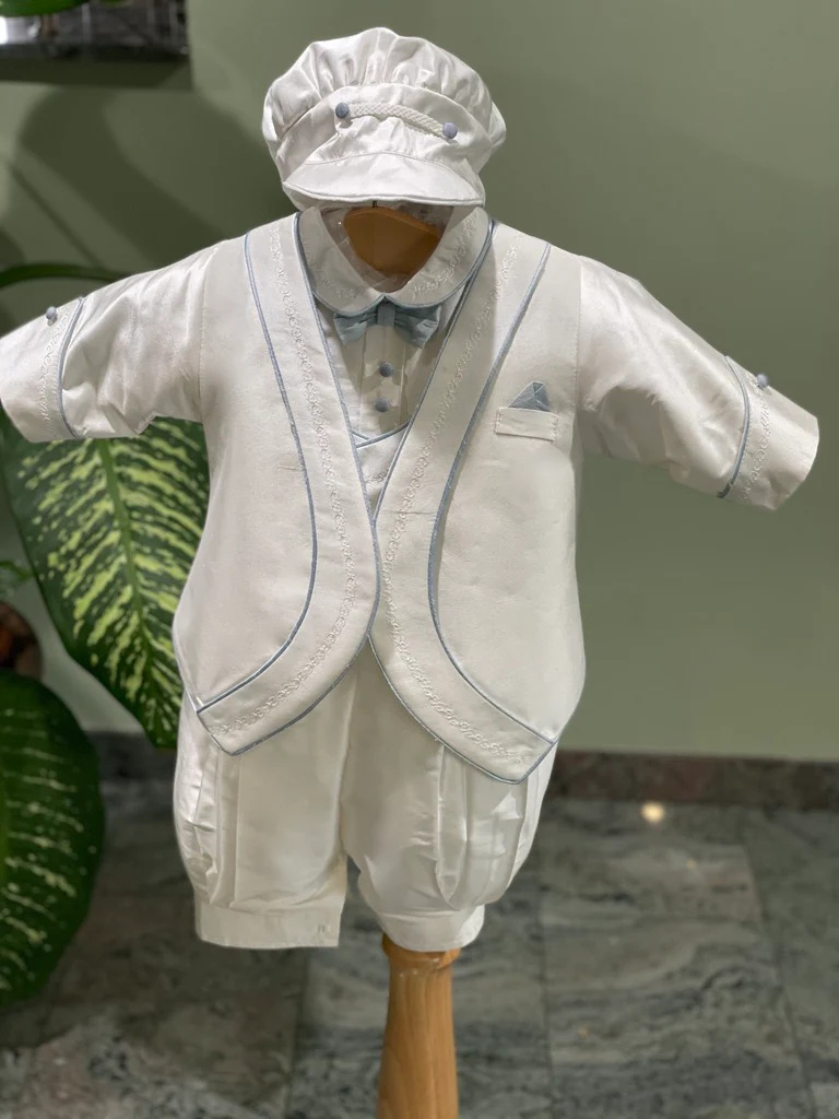 Piccolo Bacio Boys’ Christening Outfit Blue William - Image 11