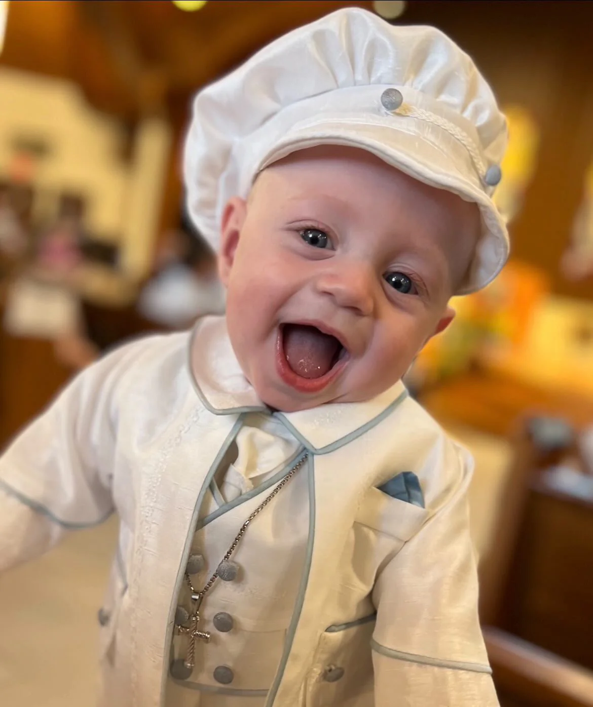 Piccolo Bacio Boys’ Christening Outfit Blue William - Image 12