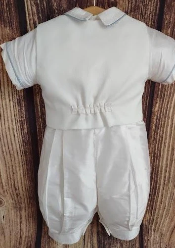 Piccolo Bacio Boys’ Christening Outfit Blue William - Image 3