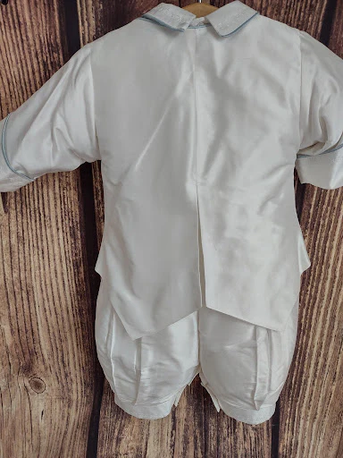 Piccolo Bacio Boys’ Christening Outfit Blue William - Image 6