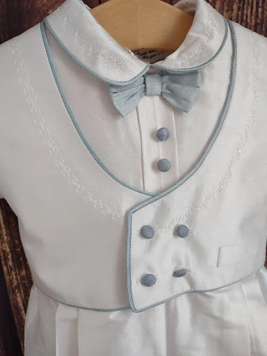 Piccolo Bacio Boys’ Christening Outfit Blue William - Image 7