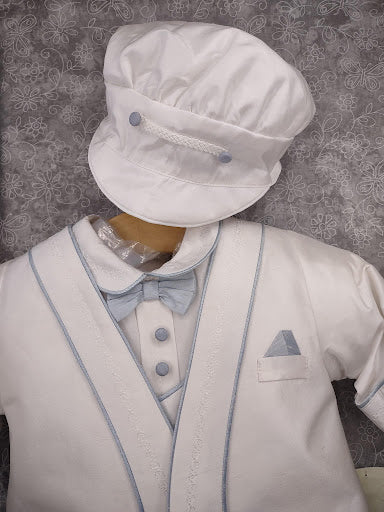 Piccolo Bacio Boys’ Christening Outfit Blue William - Image 8