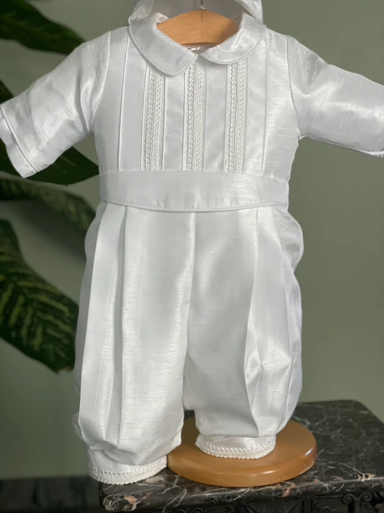 Piccolo Bacio Boys' Little Prince Baptism Outfit with Cording Detail - Image 12