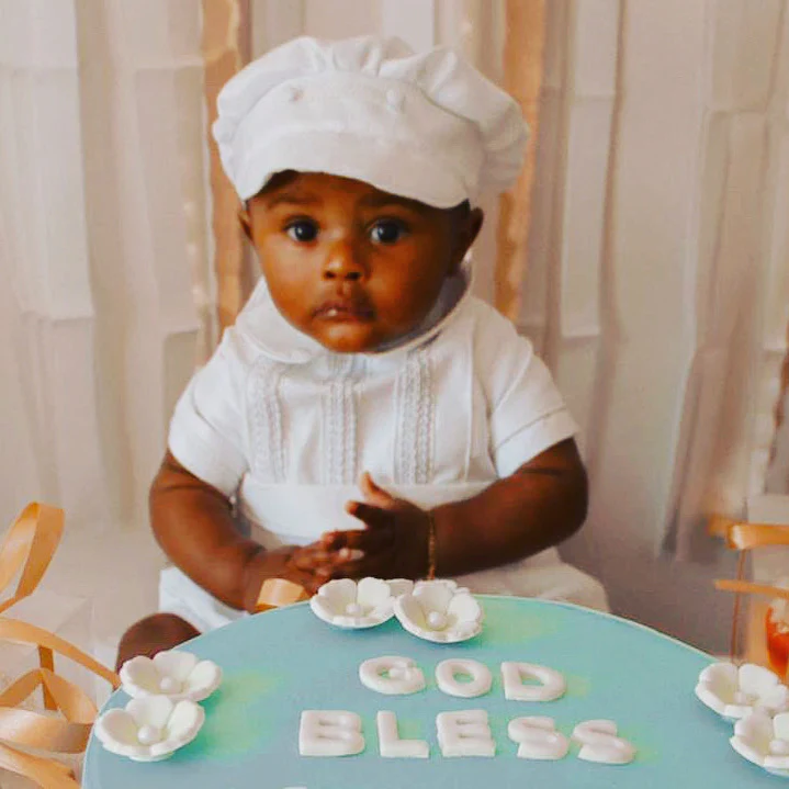 Piccolo Bacio Boys' Little Prince Baptism Outfit with Cording Detail - Image 13