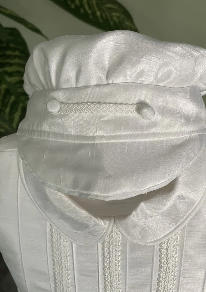 Piccolo Bacio Boys' Little Prince Baptism Outfit with Cording Detail - Image 8