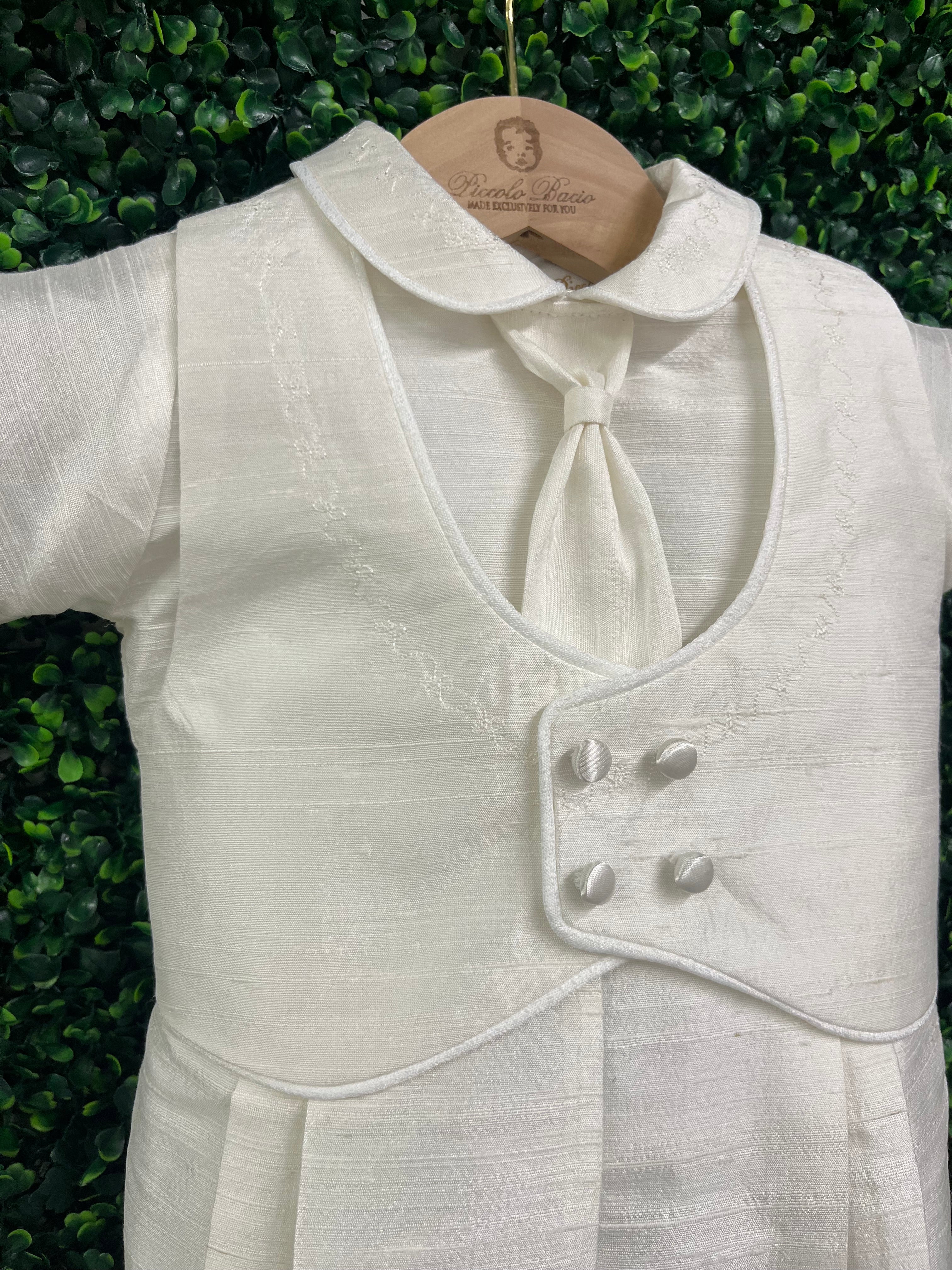 Piccolo Bacio Boys' Baptism Outfit with Jacket Salvatore - Image 11