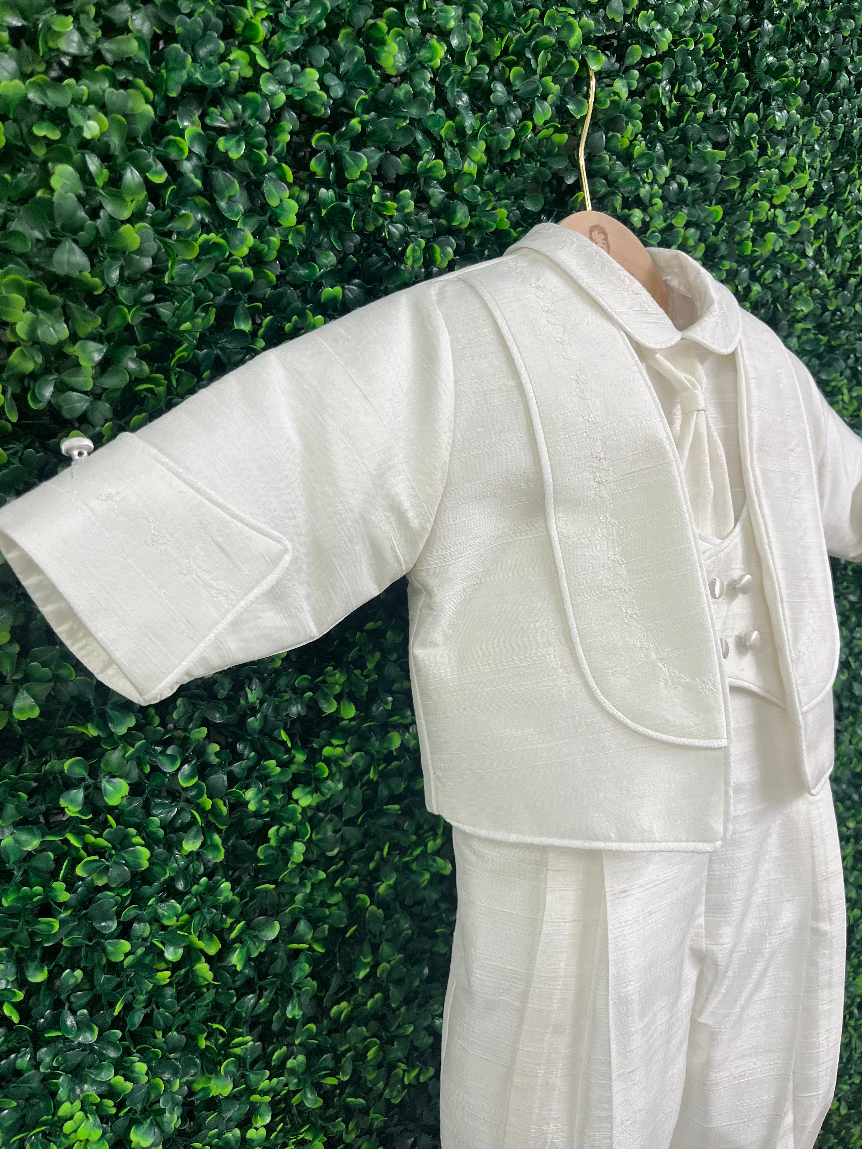 Piccolo Bacio Boys' Baptism Outfit with Jacket Salvatore - Image 4