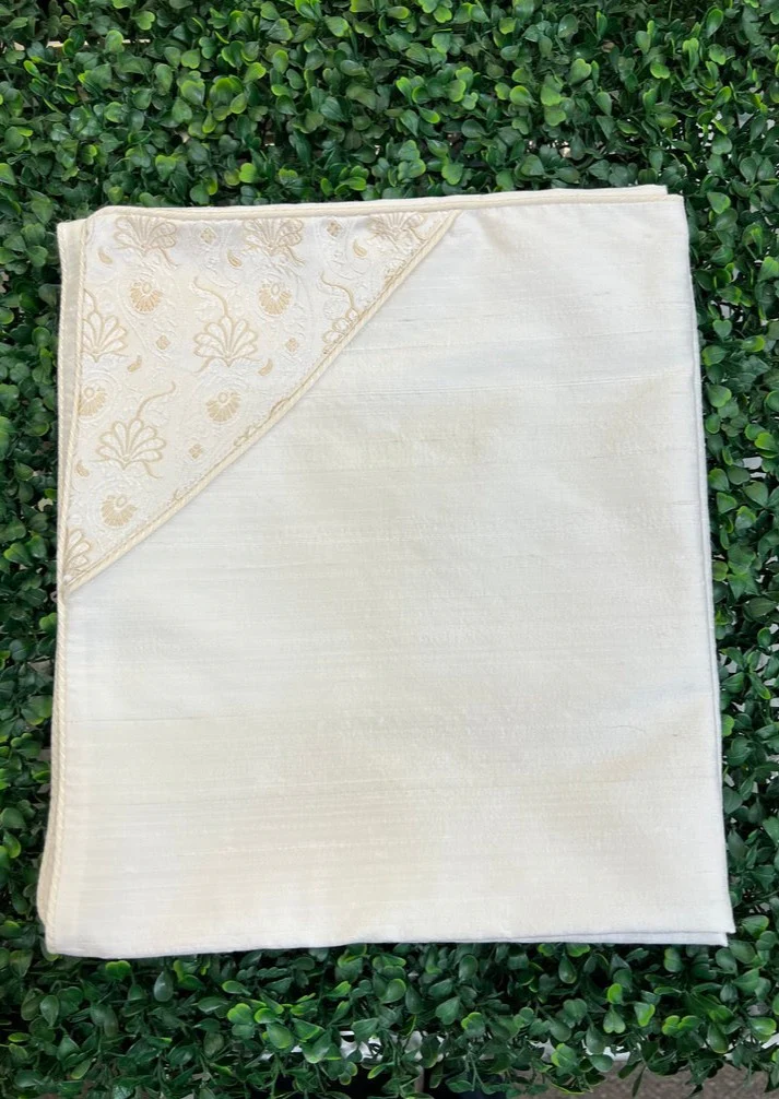 Piccolo Bacio Boys' Textured Silk Boys Baptism Outfit with Gold Jacquard Aldo - Image 7