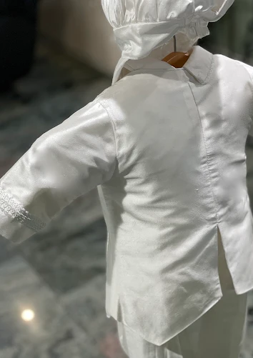 Piccolo Bacio Boys' Traditional Boys Baptism Felipe Outfit with Cord Trim - Image 3