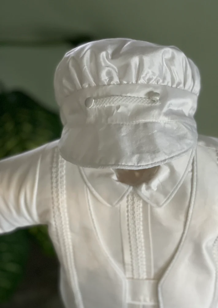 Piccolo Bacio Boys' Traditional Boys Baptism Felipe Outfit with Cord Trim - Image 5